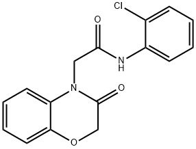 N-(2-chlorophenyl)-2-(3-oxo-1,4-benzoxazin-4-yl)acetamide Structural