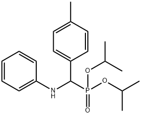 N-[di(propan-2-yloxy)phosphoryl-(4-methylphenyl)methyl]aniline Structural