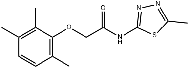 N-(5-methyl-1,3,4-thiadiazol-2-yl)-2-(2,3,6-trimethylphenoxy)acetamide Structural