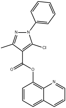 quinolin-8-yl 5-chloro-3-methyl-1-phenylpyrazole-4-carboxylate Structural