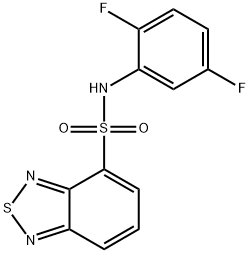 N-(2,5-difluorophenyl)-2,1,3-benzothiadiazole-4-sulfonamide Structural