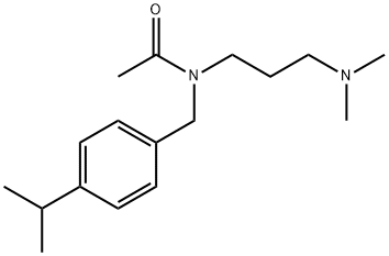 N-[3-(dimethylamino)propyl]-N-[(4-propan-2-ylphenyl)methyl]acetamide Structural