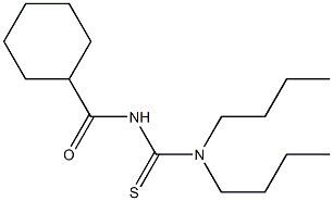N-(dibutylcarbamothioyl)cyclohexanecarboxamide Structural