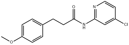 N-(4-chloropyridin-2-yl)-3-(4-methoxyphenyl)propanamide Structural
