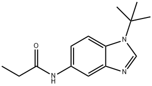 N-(1-tert-butylbenzimidazol-5-yl)propanamide Structural