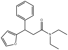 N,N-diethyl-3-(furan-2-yl)-3-phenylpropanamide Structural