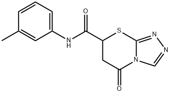 N-(3-methylphenyl)-5-oxo-6,7-dihydro-[1,2,4]triazolo[3,4-b][1,3]thiazine-7-carboxamide Structural