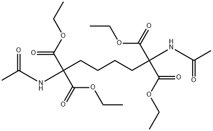 tetraethyl 1,6-diacetamidohexane-1,1,6,6-tetracarboxylate Structural