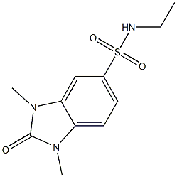 N-ethyl-1,3-dimethyl-2-oxobenzimidazole-5-sulfonamide Structural