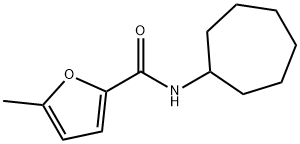 N-cycloheptyl-5-methylfuran-2-carboxamide Structural