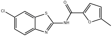 N-(6-chloro-1,3-benzothiazol-2-yl)-5-methylfuran-2-carboxamide Structural