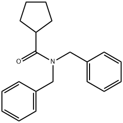 N,N-dibenzylcyclopentanecarboxamide Structural