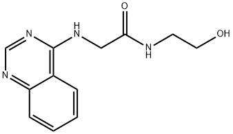 N-(2-hydroxyethyl)-2-(quinazolin-4-ylamino)acetamide Structural