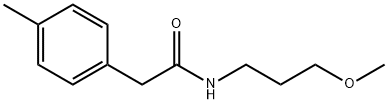 N-(3-methoxypropyl)-2-(4-methylphenyl)acetamide Structural