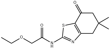 N-(5,5-dimethyl-7-oxo-4,6-dihydro-1,3-benzothiazol-2-yl)-2-ethoxyacetamide Structural