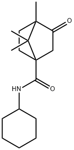 N-cyclohexyl-1,7,7-trimethyl-2-oxobicyclo[2.2.1]heptane-4-carboxamide Structural