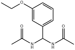 N-[acetamido-(3-ethoxyphenyl)methyl]acetamide Structural