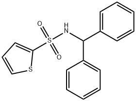 N-benzhydrylthiophene-2-sulfonamide Structural