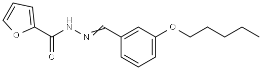 N-[(E)-(3-pentoxyphenyl)methylideneamino]furan-2-carboxamide Structural