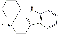spiro[2,3,4,9-tetrahydropyrido[3,4-b]indol-2-ium-1,1'-cyclohexane] chloride Structural