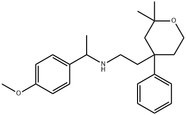 N-[2-(2,2-dimethyl-4-phenyloxan-4-yl)ethyl]-1-(4-methoxyphenyl)ethanamine Structural