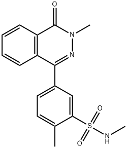 N,2-dimethyl-5-(3-methyl-4-oxophthalazin-1-yl)benzenesulfonamide Structural
