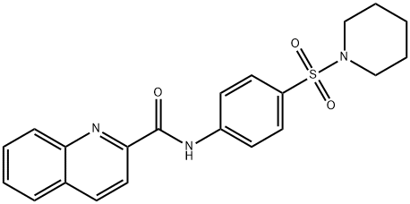 N-(4-piperidin-1-ylsulfonylphenyl)quinoline-2-carboxamide Structural