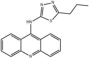 N-acridin-9-yl-5-propyl-1,3,4-thiadiazol-2-amine Structural