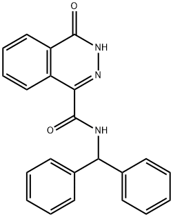 N-benzhydryl-4-oxo-3H-phthalazine-1-carboxamide Structural