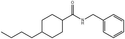 N-benzyl-4-butylcyclohexane-1-carboxamide Structural