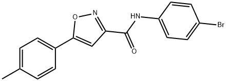 N-(4-bromophenyl)-5-(4-methylphenyl)-1,2-oxazole-3-carboxamide Structural