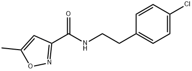 N-[2-(4-chlorophenyl)ethyl]-5-methyl-1,2-oxazole-3-carboxamide Structural