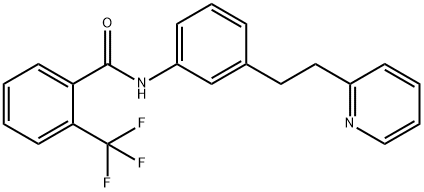 N-[3-(2-pyridin-2-ylethyl)phenyl]-2-(trifluoromethyl)benzamide Structural