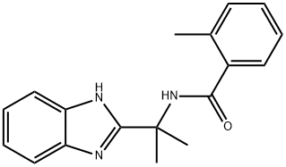 N-[2-(1H-benzimidazol-2-yl)propan-2-yl]-2-methylbenzamide Structural
