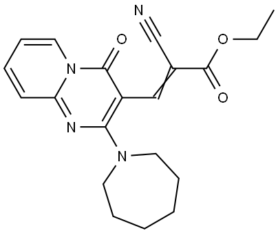 ethyl (E)-3-[2-(azepan-1-yl)-4-oxopyrido[1,2-a]pyrimidin-3-yl]-2-cyanoprop-2-enoate Structural