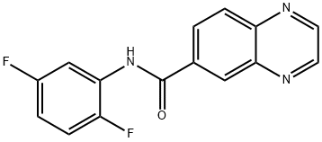 N-(2,5-difluorophenyl)quinoxaline-6-carboxamide Structural