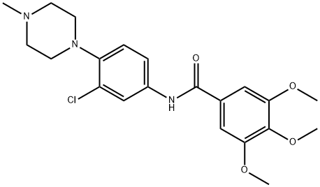 N-[3-chloro-4-(4-methylpiperazin-1-yl)phenyl]-3,4,5-trimethoxybenzamide Structural
