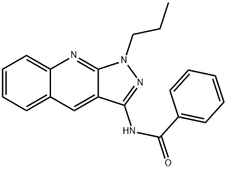 N-(1-propylpyrazolo[3,4-b]quinolin-3-yl)benzamide Structural