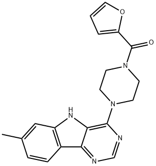 furan-2-yl-[4-(7-methyl-5H-pyrimido[5,4-b]indol-4-yl)piperazin-1-yl]methanone Structural