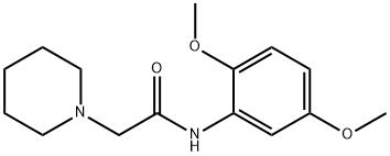 N-(2,5-dimethoxyphenyl)-2-piperidin-1-ylacetamide Structural