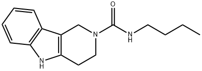 N-butyl-1,3,4,5-tetrahydropyrido[4,3-b]indole-2-carboxamide Structural