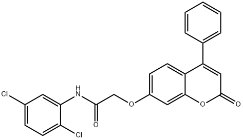 N-(2,5-dichlorophenyl)-2-(2-oxo-4-phenylchromen-7-yl)oxyacetamide Structural