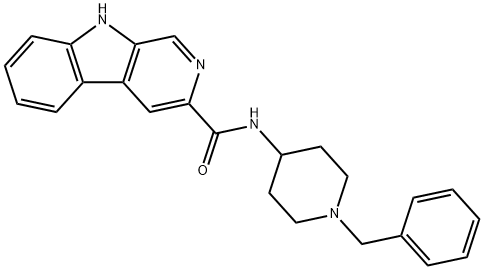 N-(1-benzylpiperidin-4-yl)-9H-pyrido[3,4-b]indole-3-carboxamide Structural