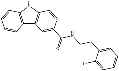N-[2-(2-fluorophenyl)ethyl]-9H-pyrido[3,4-b]indole-3-carboxamide Structural