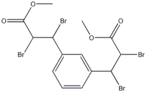 dimethyl 3,3'-(1,3-phenylene)bis(2,3-dibromopropanoate) Structural
