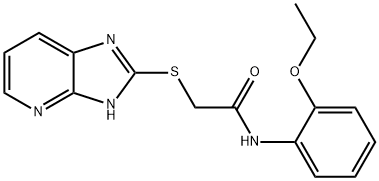 N-(2-ethoxyphenyl)-2-(1H-imidazo[4,5-b]pyridin-2-ylsulfanyl)acetamide Structural