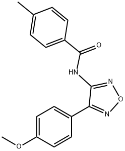 N-[4-(4-methoxyphenyl)-1,2,5-oxadiazol-3-yl]-4-methylbenzamide Structural