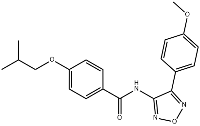 N-[4-(4-methoxyphenyl)-1,2,5-oxadiazol-3-yl]-4-(2-methylpropoxy)benzamide Structural