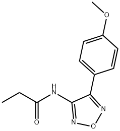 N-[4-(4-methoxyphenyl)-1,2,5-oxadiazol-3-yl]propanamide Structural