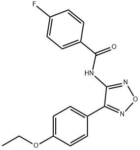 N-[4-(4-ethoxyphenyl)-1,2,5-oxadiazol-3-yl]-4-fluorobenzamide Structural
